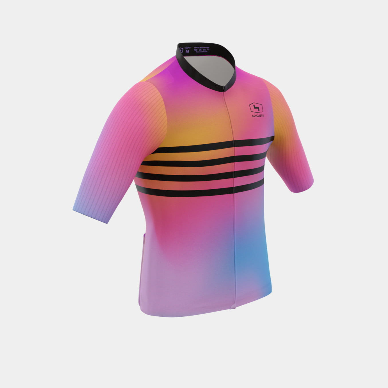 Men’s Race Cycling Jersey Lines Bright