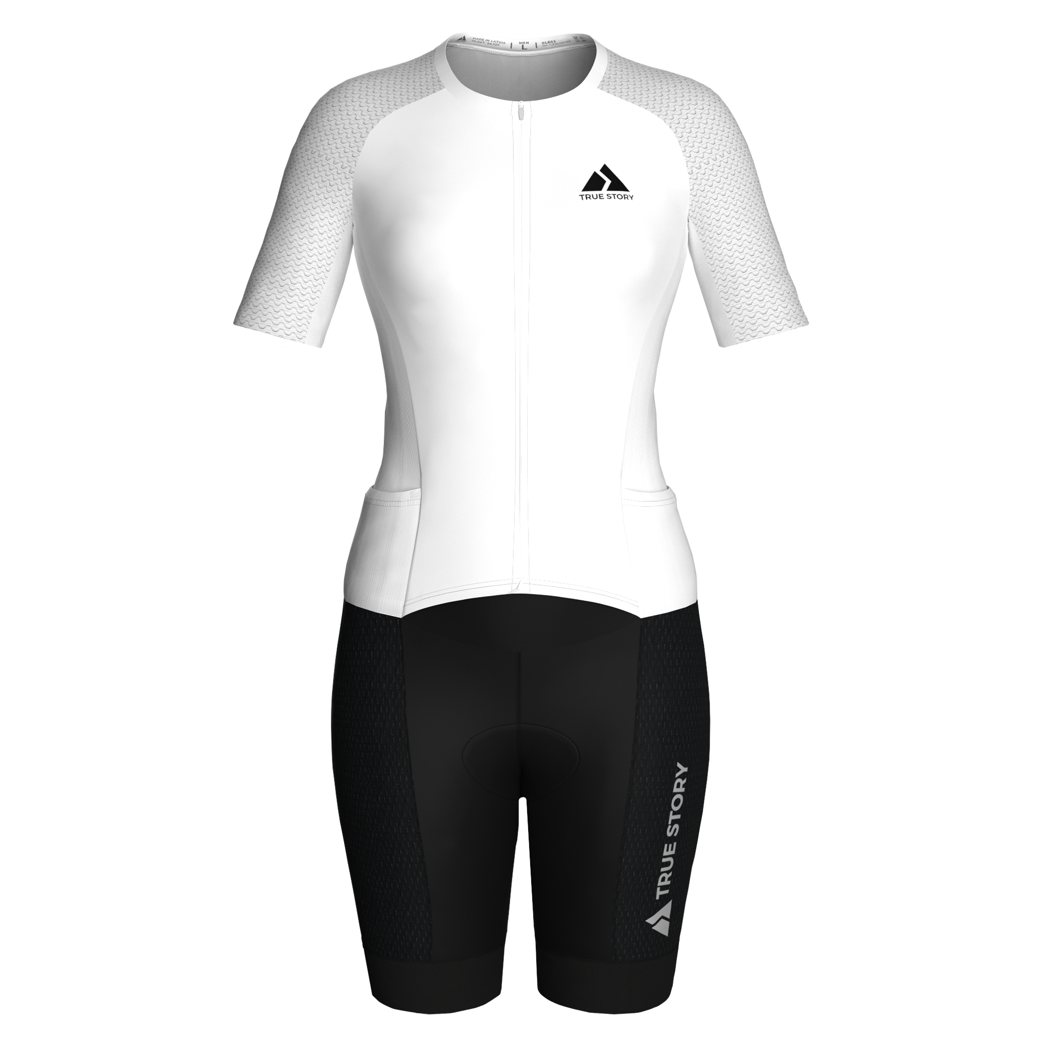 Women's PRO Triathlon Suit Short Sleeve - B+W