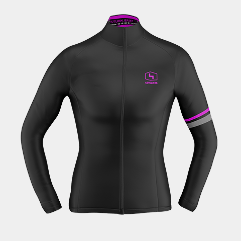 Women`s Black Thermal long sleeve jersey