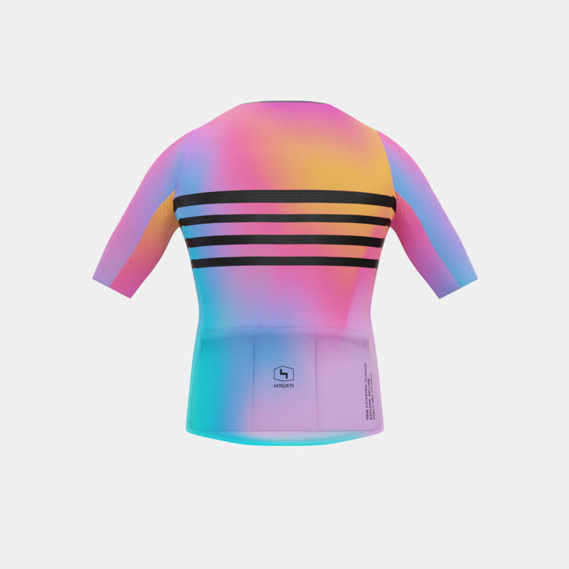 Men’s Aero Cycling Jersey Lines Bright