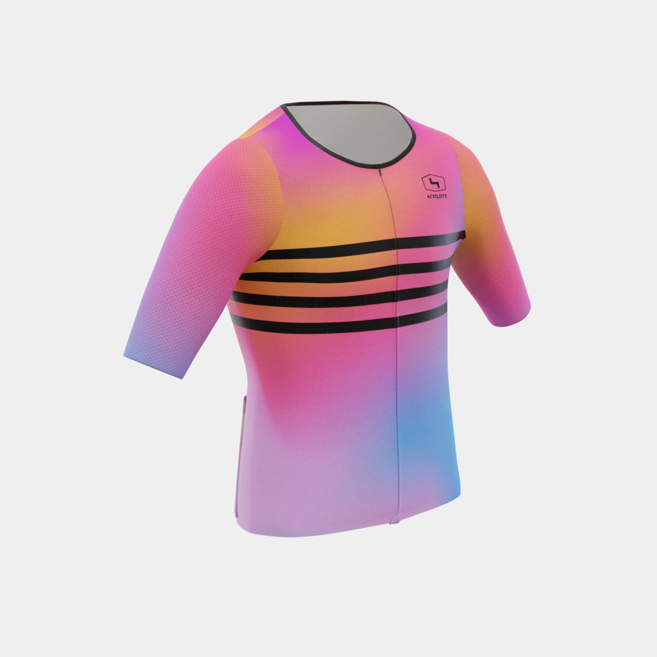 Men’s 4C Aero Cycling Jersey - Lines