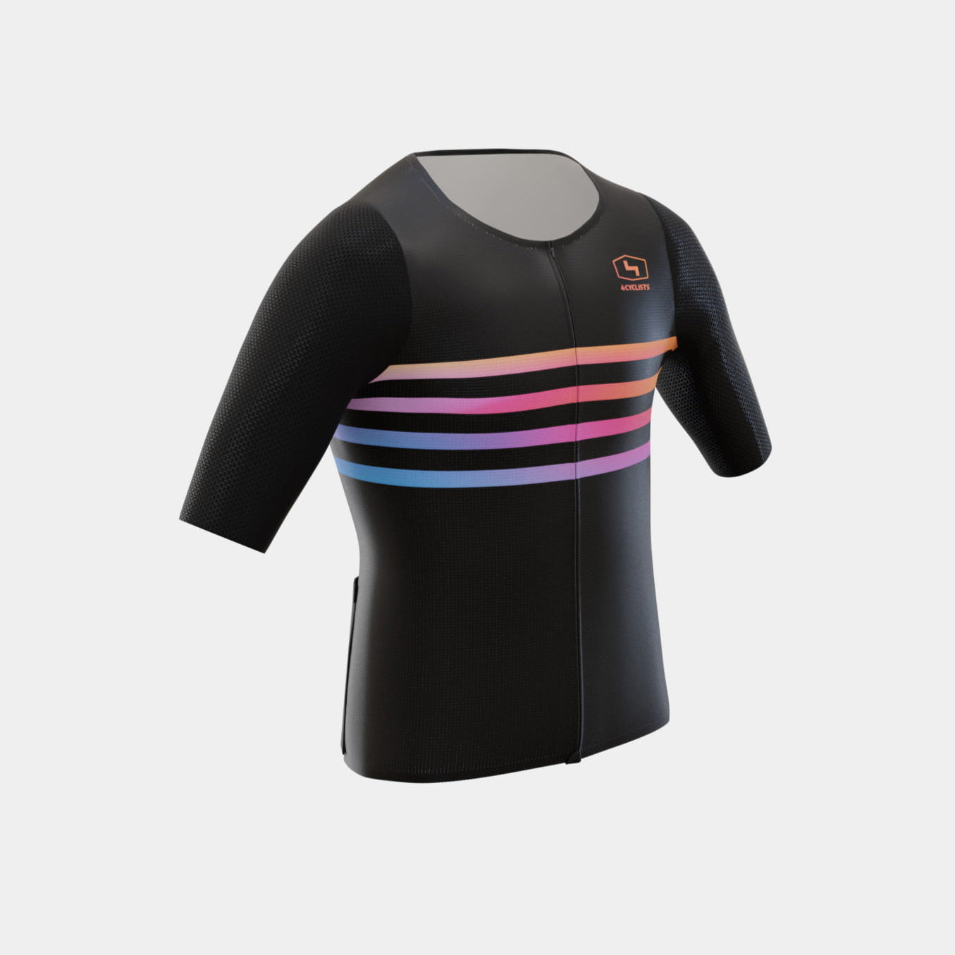 Women’s Aero Cycling Jersey Lines Black