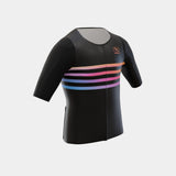 Men’s Aero Cycling Jersey Lines Black