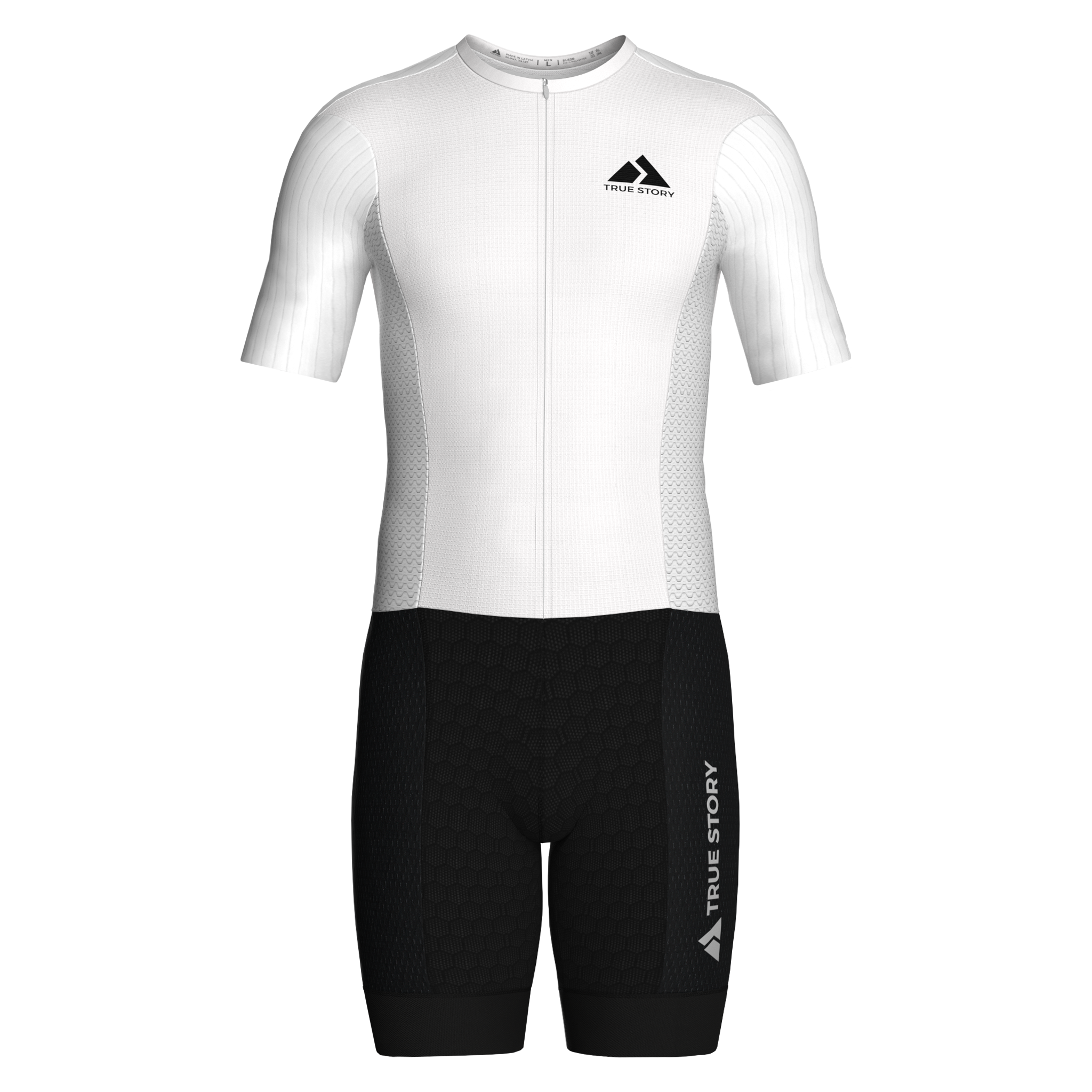 Men's PRO Wattsaver Road Race Suit Short Sleeve - B+W