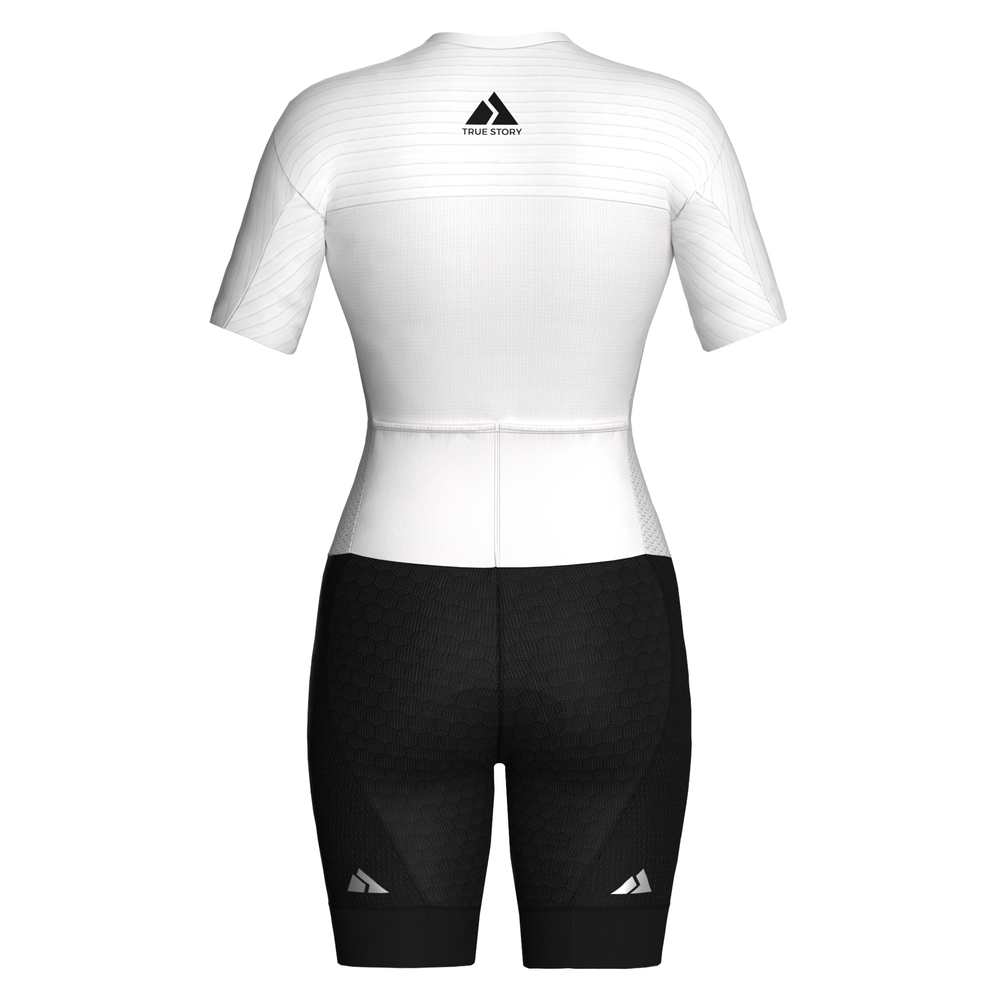 Women's PRO Wattsaver Road Race Suit Short Sleeve - B+W