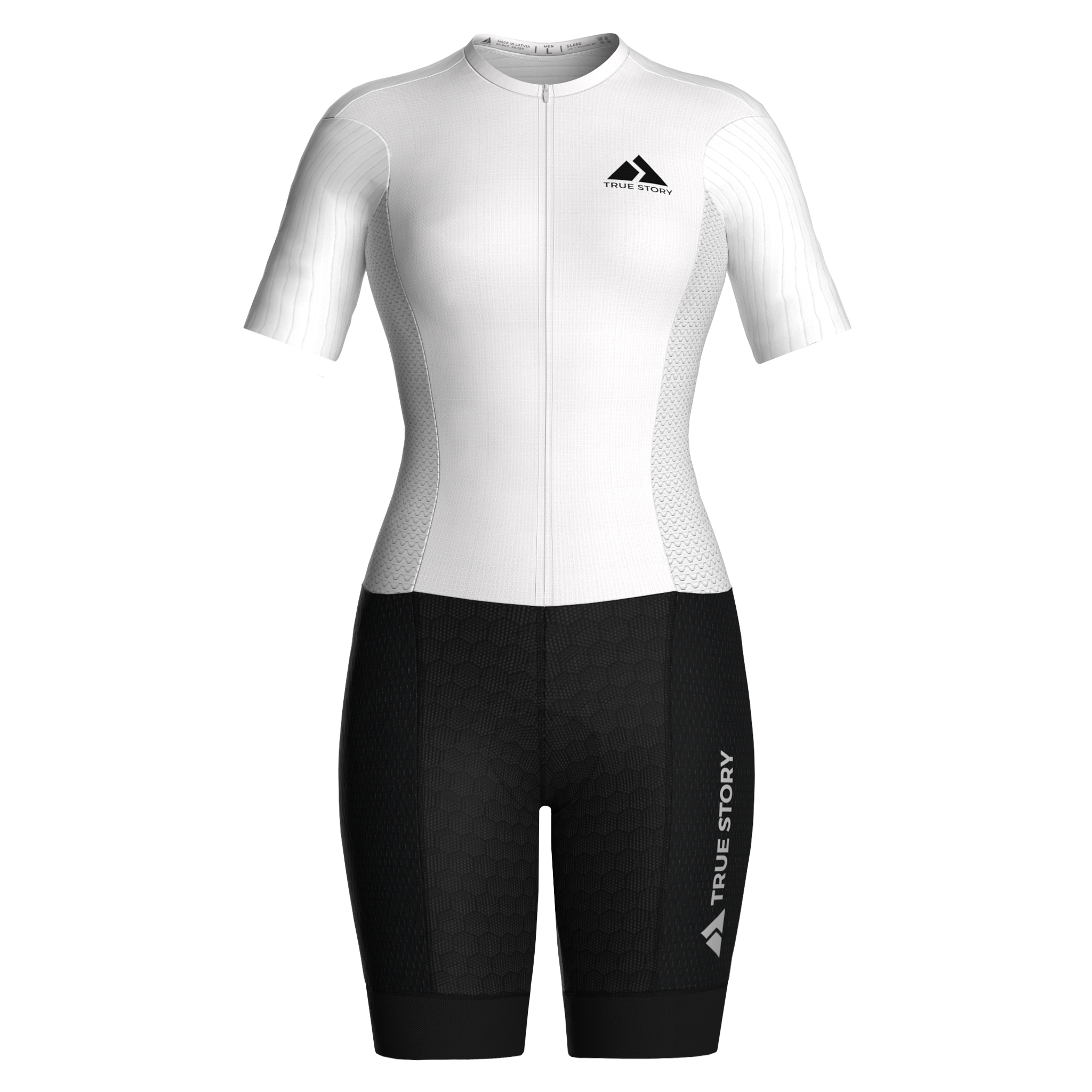 Women's PRO Wattsaver Time Trial Suit Short Sleeve - B+W