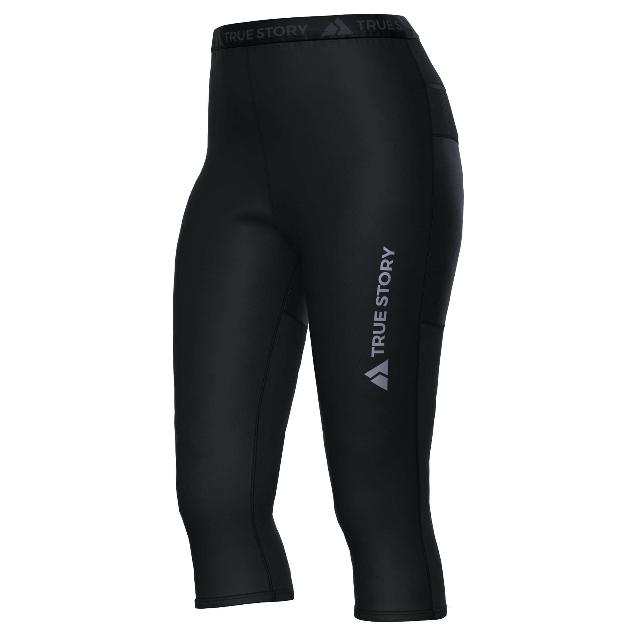 Women's PRO Trail Tights 2/3 - Black