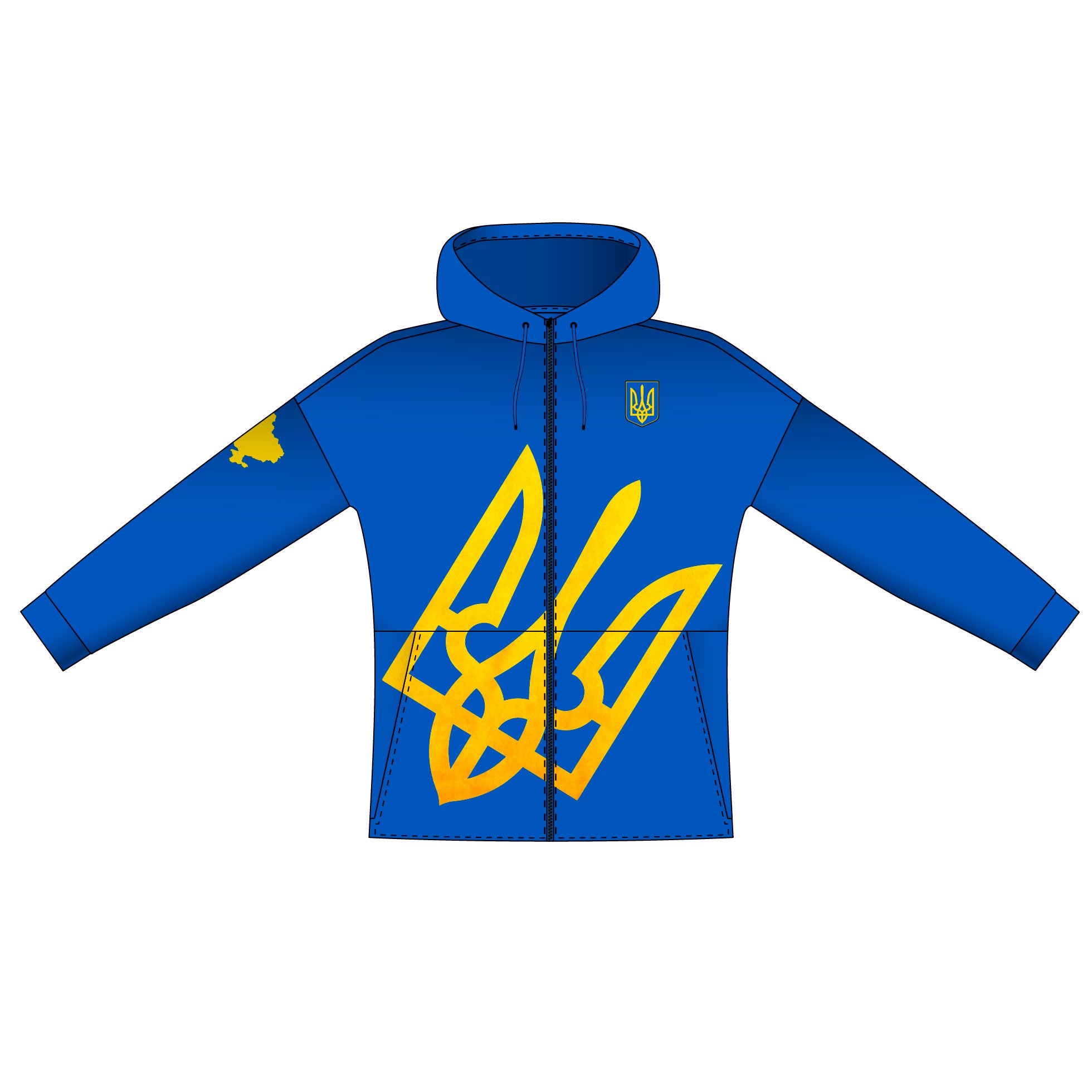 UKRAINA| Premium hoodie (donation på 30 EUR)