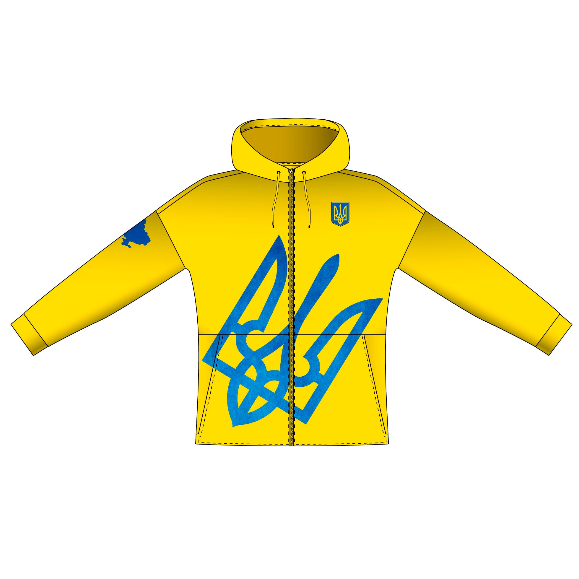 UKRAINA| Premium hoodie (donation på 30 EUR)